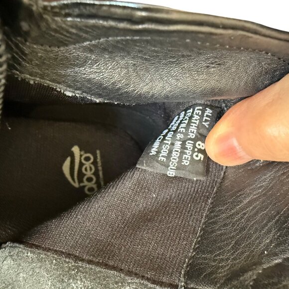 Abeo ALLY  Wo's Ankle Boot Orthotic 8.5 Black Leather Zip Comfort Straps 8.5 - Picture 5 of 5